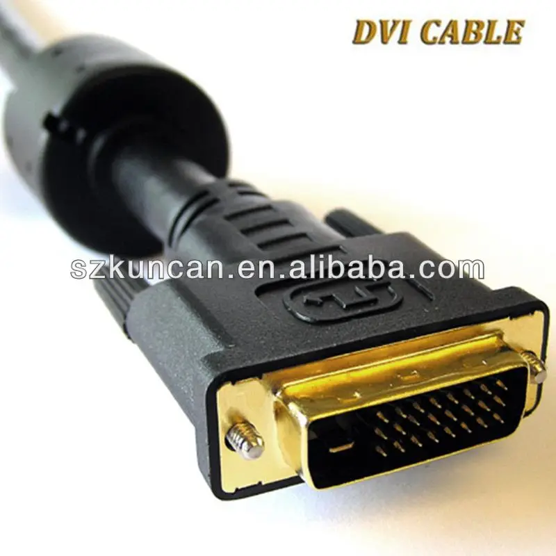  Gold plated DVI Monitor Cable scart to dvi converter