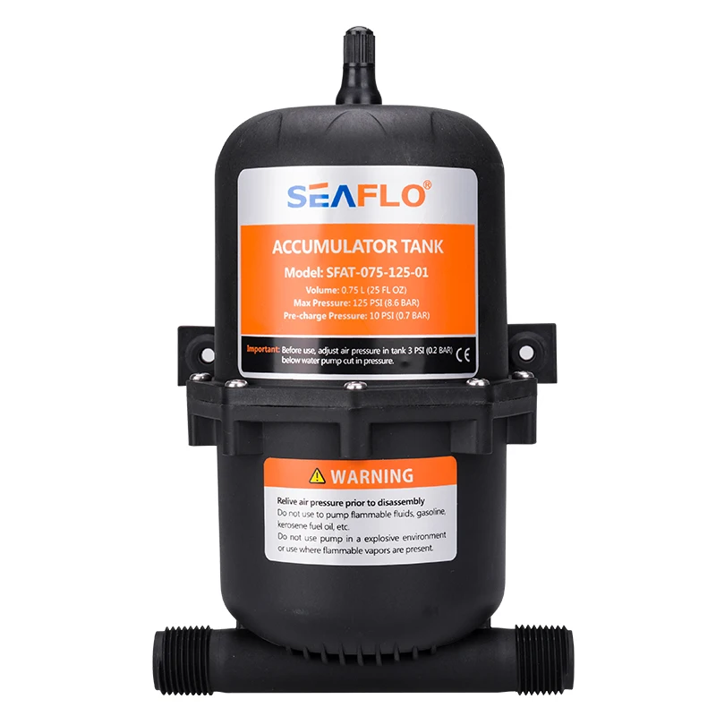 
0.75 Liter Pre-pressurized RV Accumulator Tank Wall Mount Bracket Boat Marine 