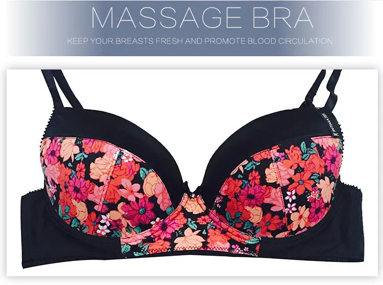 Fashion Europe Style Hot Sexy Bra Panty With Beautiful Flower Printed