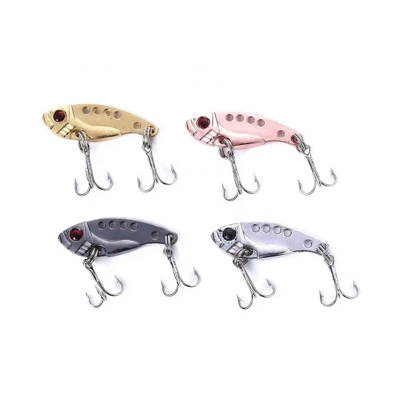 

Hard VIB Metal Blade Fishing Lure silver vibration bait, 4 colors