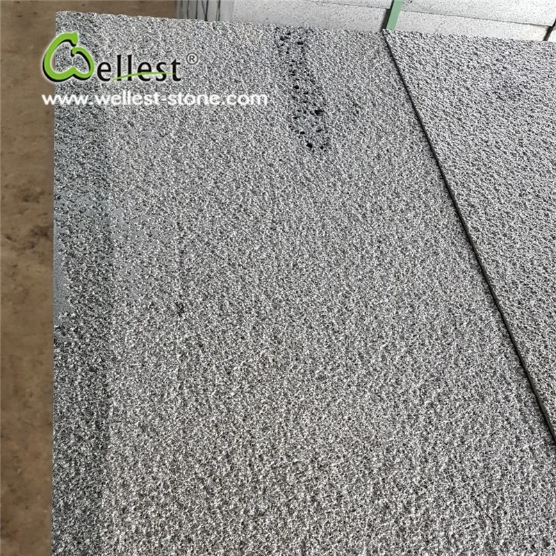 
Unique Sandblasted Grey Volcanic Basalt Tile for Wall Cladding Floor Covering  (60776937351)