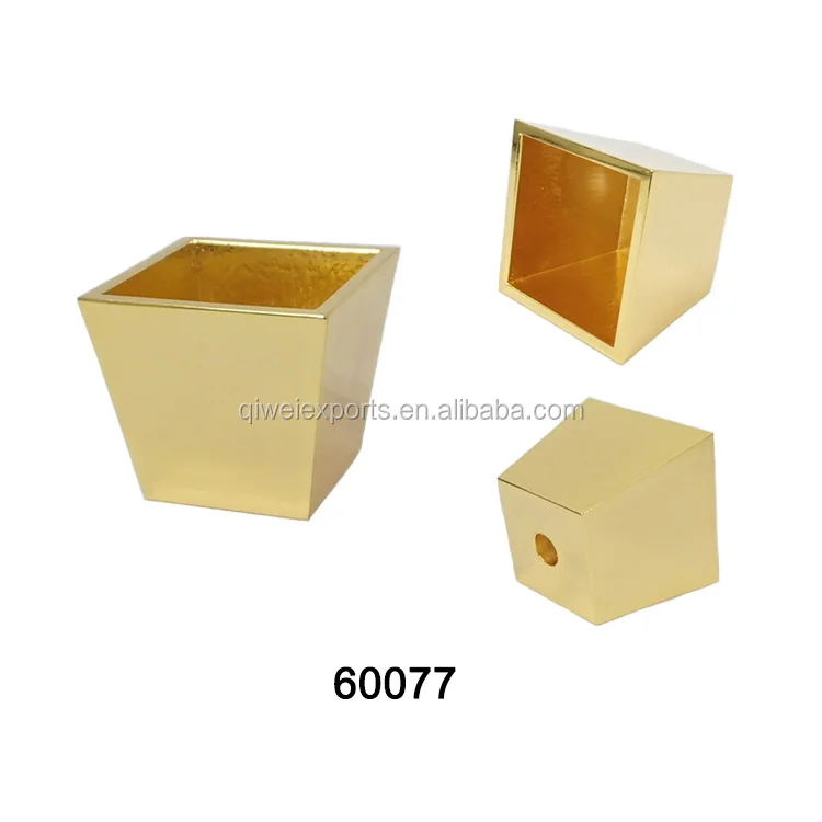 Square Brass Caster Cup,Brass Cup For Furniture Legs 60077 Buy Square