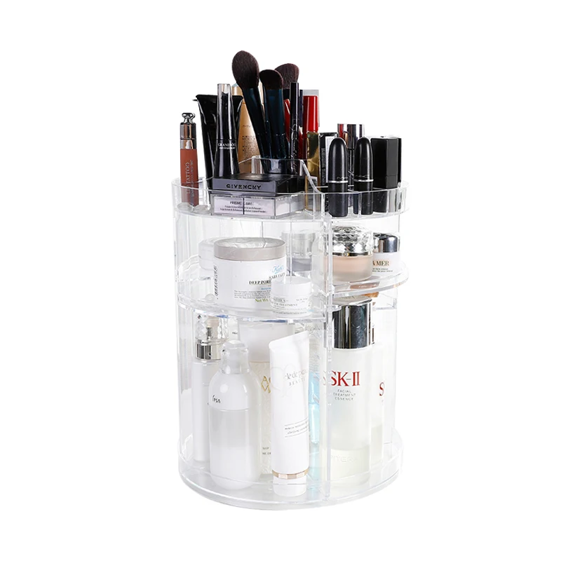 

Amazon hot sell acrylic Cosmetics organizer storage box rack