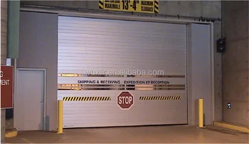 High Quality Metal Fast Roll Up Doors Attach With Small Window