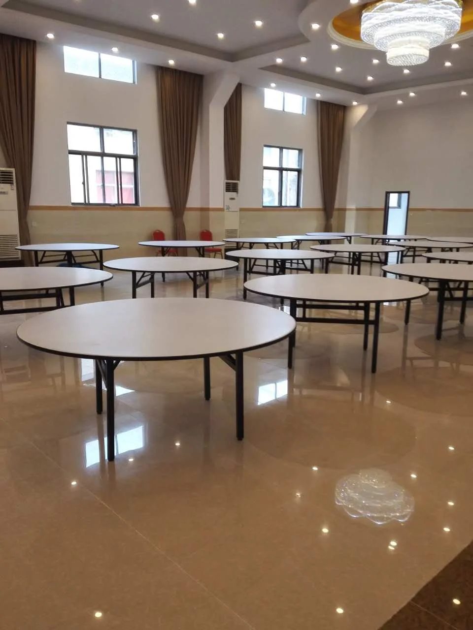 China factory sale good quality cheap 6 feet round folding banquet table