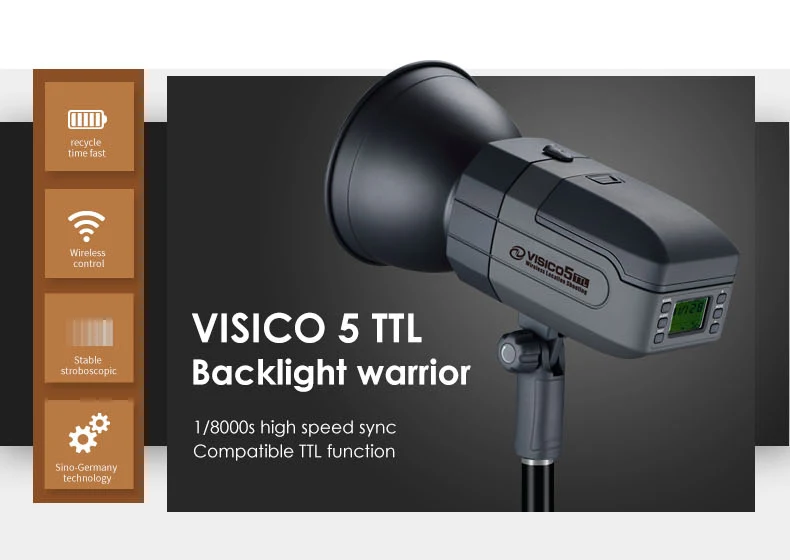 battery powered strobe light photography