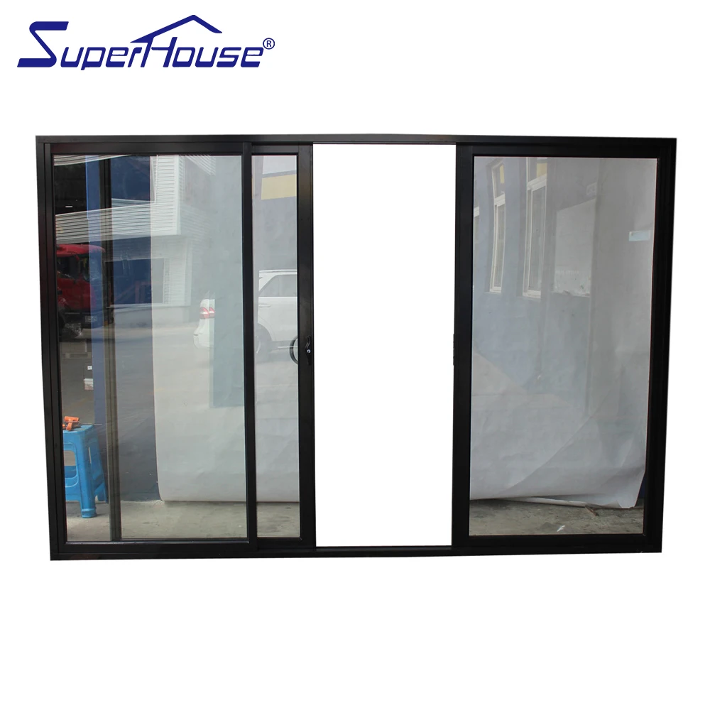 Tempered Glass Sliding Door/aluminium Frame Tempered Glass Interior