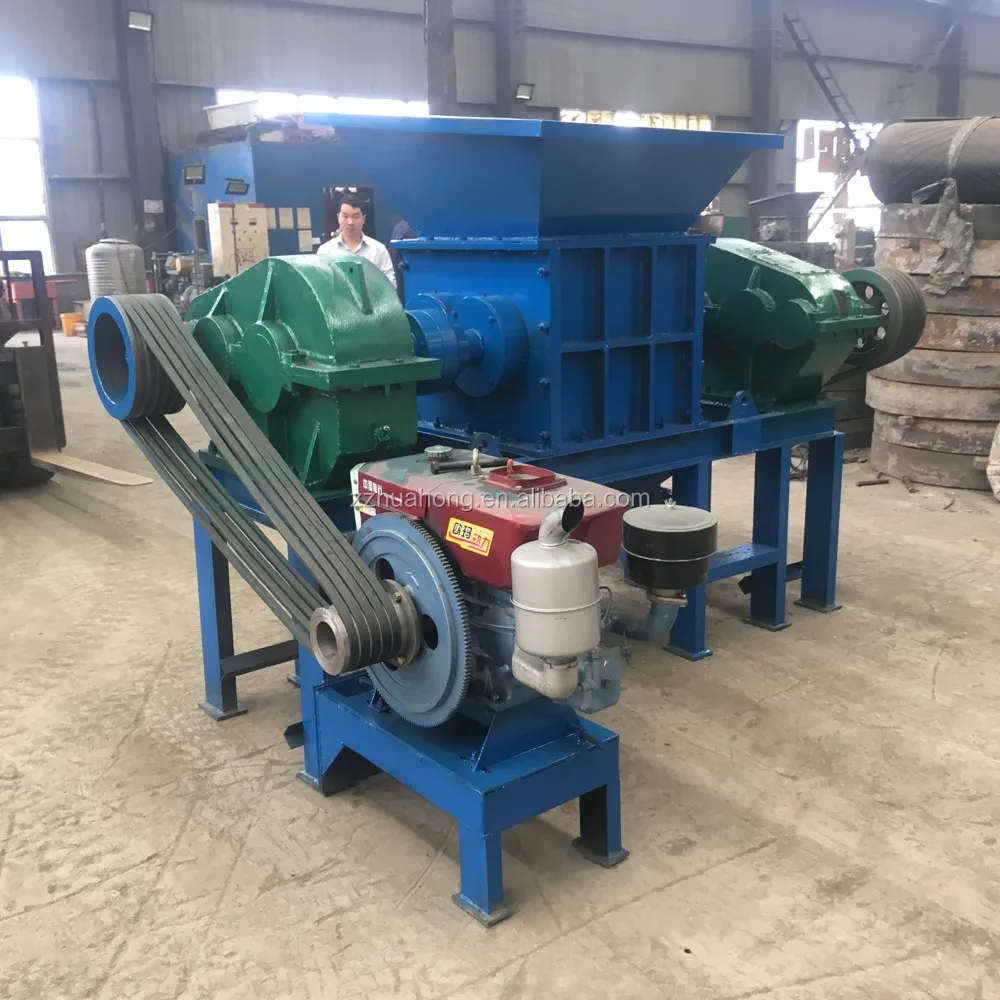 Diesel Engine Double Shafts Waste Tire/tyre Shredder,Used Scrap Metal