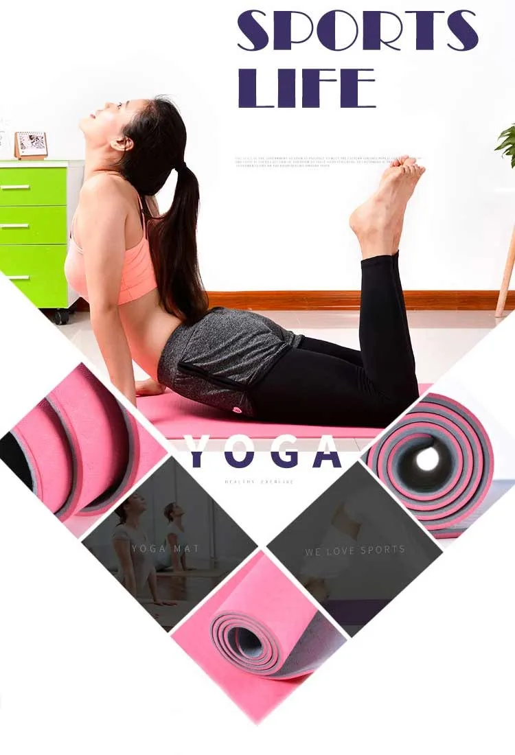 183*61*0.6 Cm Non Slip Cheap Eco Jute Tpe Yoga Mat Buy Whole Foods