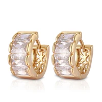 

2018 Fashion New Design Women Earring Gold Plated CZ Earring for Ladies