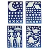 Night decor fluorescent glow in the dark stars baby nursery sticker for kids room baby room decor stickers