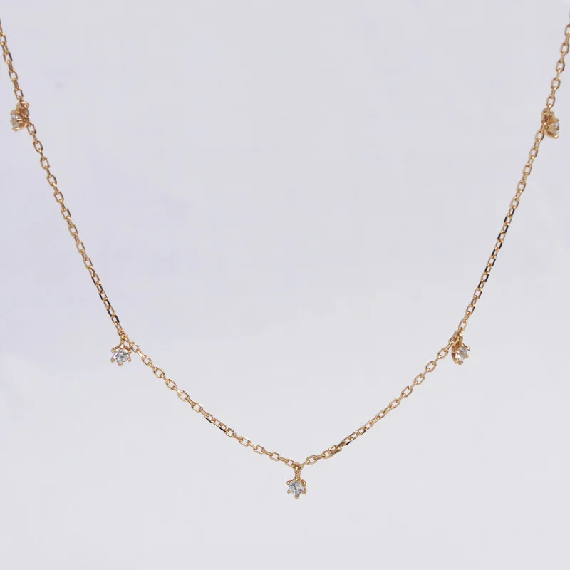 

Silver gold vermeil Necklace 925 Sterling Jewelry For women, Rose gold