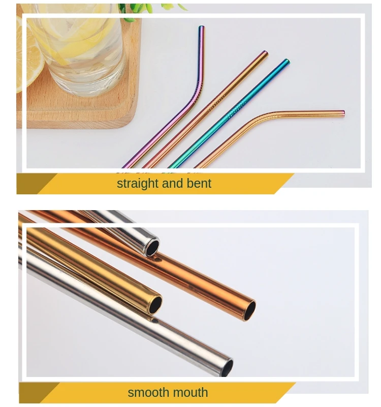 Amazon Reusable Replacement Metal Drinking Straws Stainless Steel