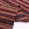 Wholesale ethnic chinese cotton yarn dyed engineering stripe knitted 65 polyester 35 cotton fabric hoodie