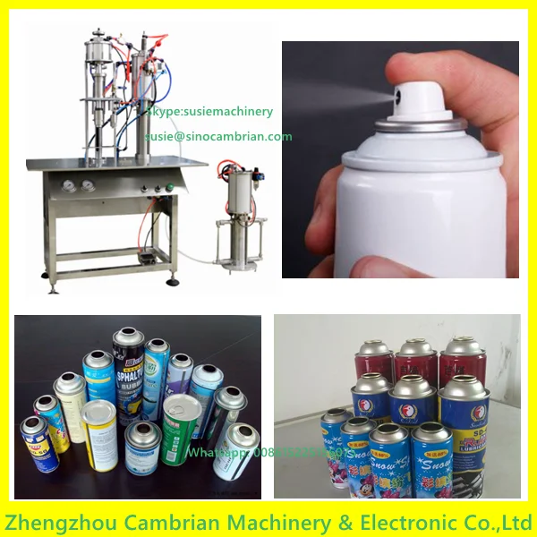 3 Function In 1 Aerosol Filling Machine Aerosol Spray Can Filling