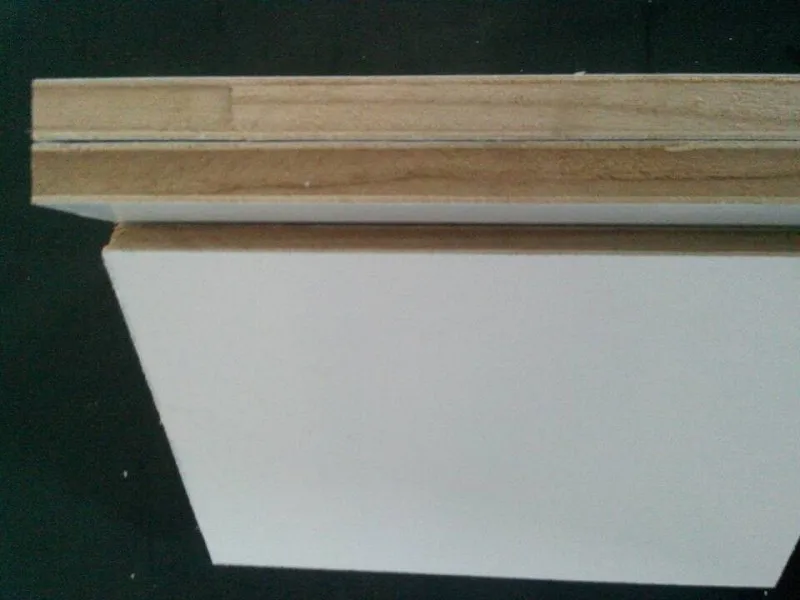 
white color polyester Blockboard in paulownia core 