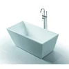 Rectangular freestanding modern bathtub