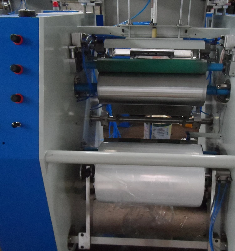 
high speed auto Multi function food roll to roll stretch film rewinding machine 