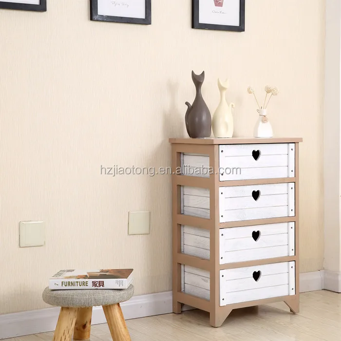 The heart cottage 4 drawer bedside table