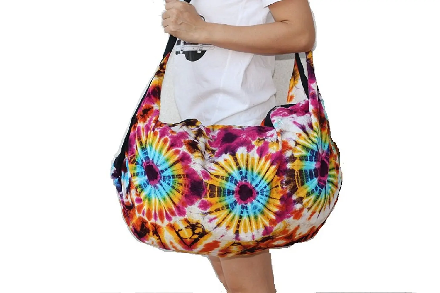 Tie Dye Hobo Sling Bags Find Deals On Get Quotations Handmade Women S Shoulder Sling Large Multi Color Tie Dye Bag Thai Hippie Hobo