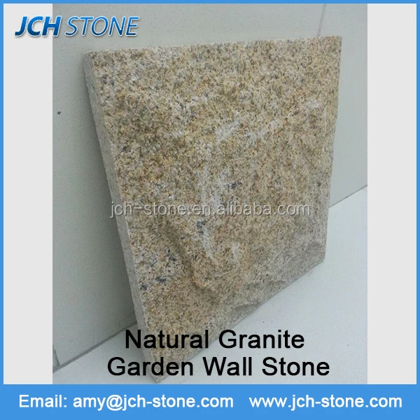 
Chinese yellow granite mushroom finished natural surface wall stone 