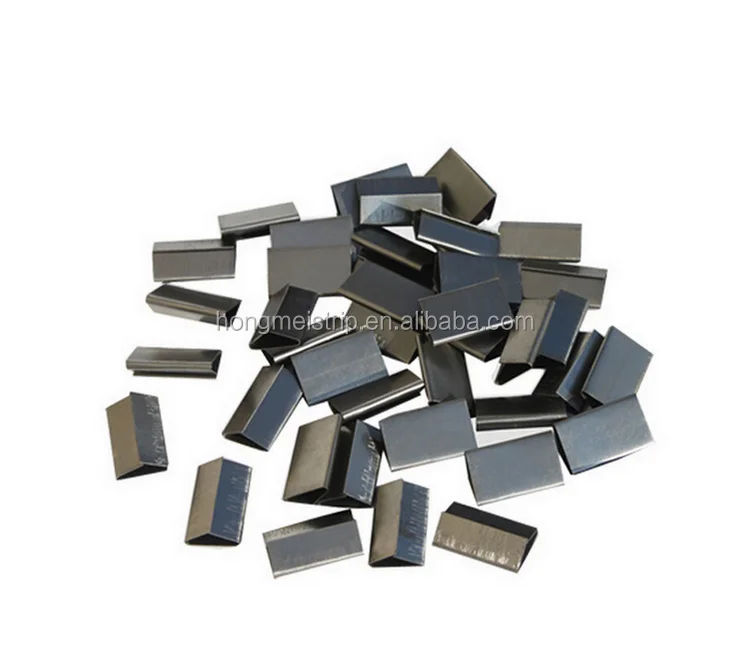 Overlap Galvanised steel  buckle metal strip seals metal strap clips