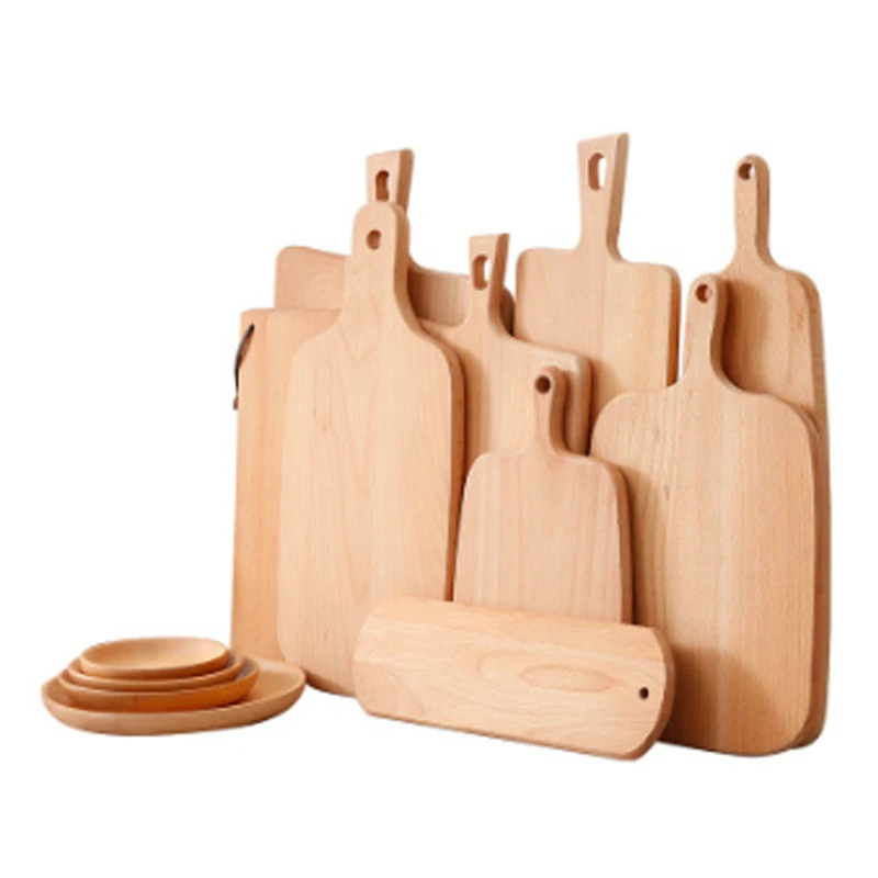 

Beech/Acacia/Rubber wood Japanese Household wooden cutting board, Wood color