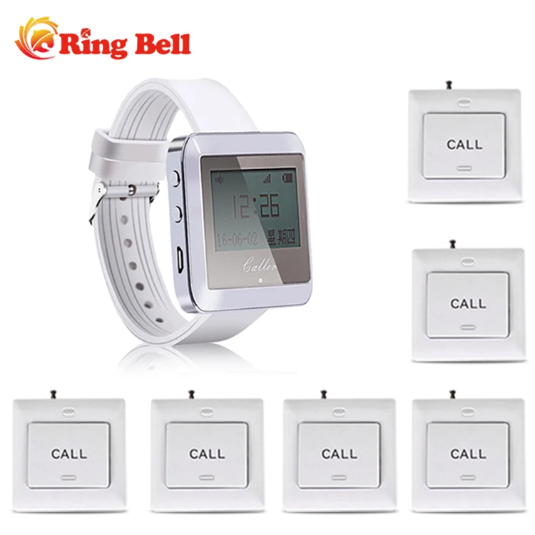 
Ringbell Wireless Pager System for Restaurant with Wrist Watch RRingbell Wireless Pager System for Restaurant with Wrist Watch