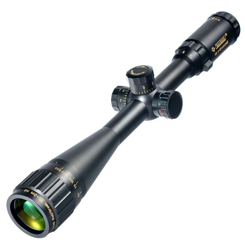 

KANDAR Gold Edition 4-16x40 AOME Glass Etched Mil-dot Reticle Locking RifleScope Hunting Rifle Scope Tactical Optical Sight