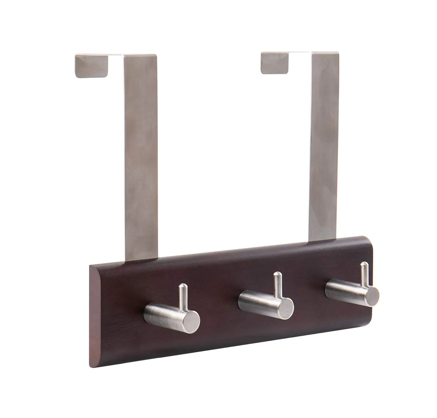 Buy Jackcubedesign Wood Over The Door Rack Hanger Coat Organizer Key Holder Clothes Hat Hanger With 3 Strong Steel Hooks Wood 8 66 X 2 4 Inches Mk423a In Cheap Price On Alibaba Com