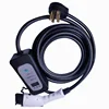 High quality with IEC 62196-2 female type2 plug 8A/10A/13A/16A adjustable LEVEL2 LCD Display charging connector