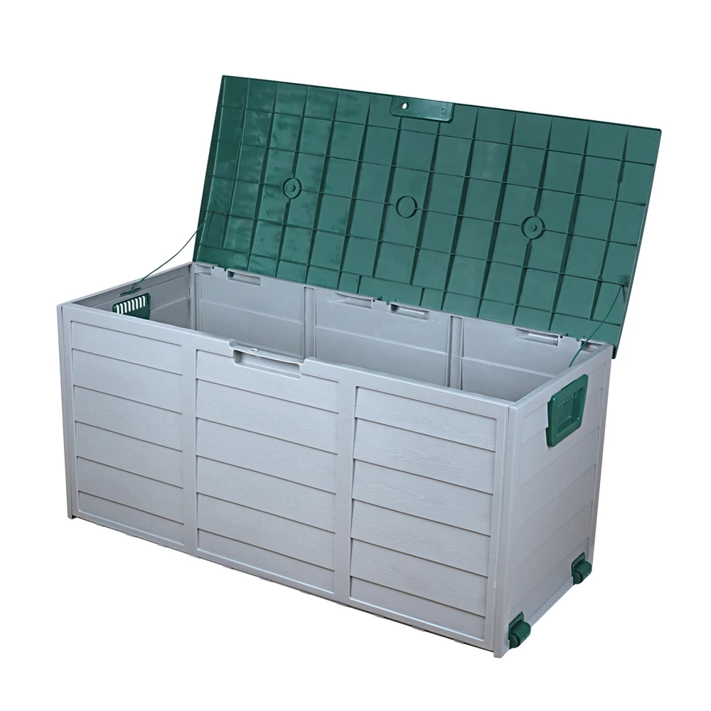 290l Capacity Plastic Outdoor Garden Storage Box With Handles - Buy