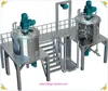Stainless steel tank with mixer agitator, electric liquid industrial mixer
