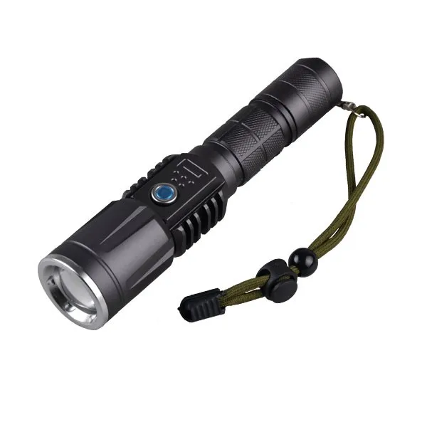USB Type High Power Rechargeable U2 LED Flashlight Torch