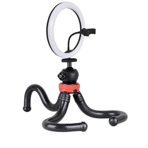 10 inch Dimmable LED Ring Light Tripod Phone Clip