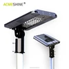 Outdoor IP68 motion sensor PIR all in one integrated solar led street garden light CE ROHS FCC