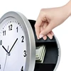 Round Valuables Storage Box Wall Clock With Hidden Safe