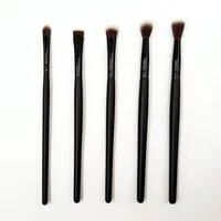 

Soft Black 5PCS Eye Makeup Cosmetic Brush Set Professional Eyebrow Eyeshadow Blending Brushes Kit