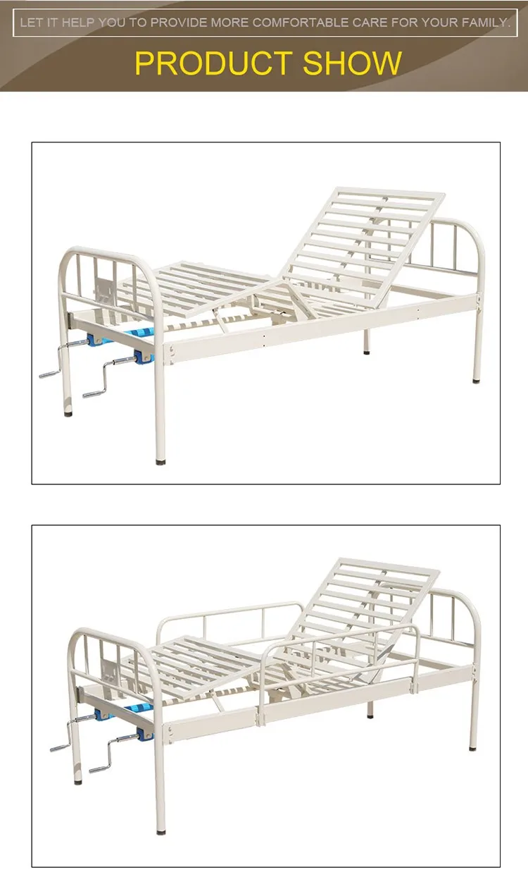 Adjustable Manual Medical Holpful Queen Size Hospital Bed, View patient