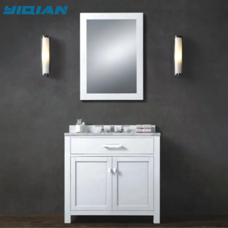 
Top sale Modular Hotel vanity items Commercial Antique Wooden bathroom cabinetsYQ-7044 