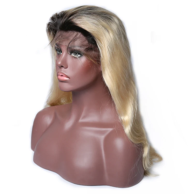 

JP the the west new fashion ombre blonde color virgin hair front lace wig
