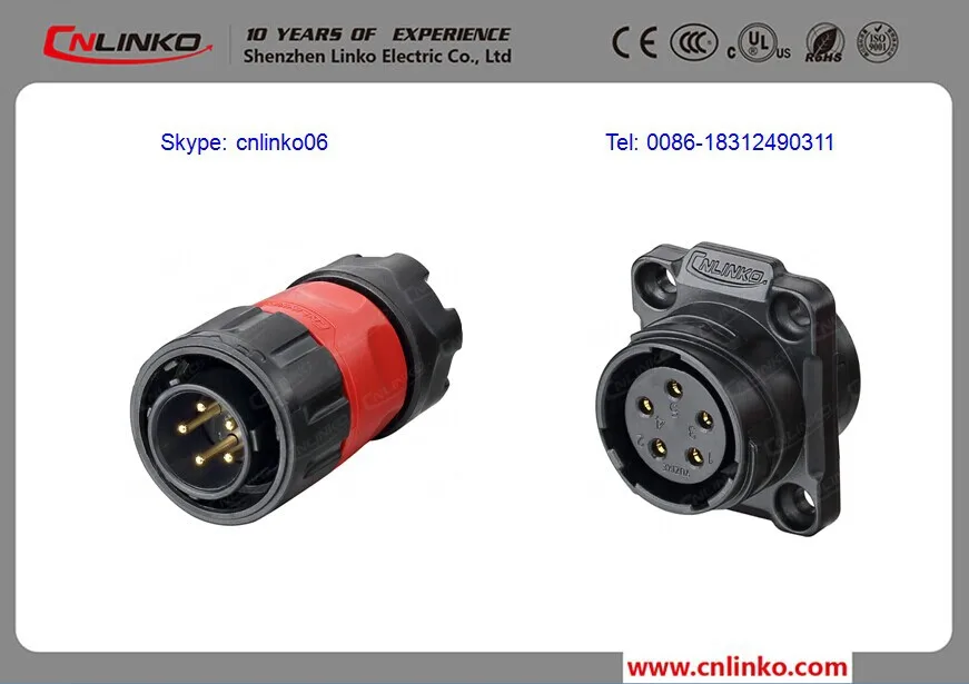 Electrical Connector Pbt Gf10 500v Connector Male Female Auto Airbag