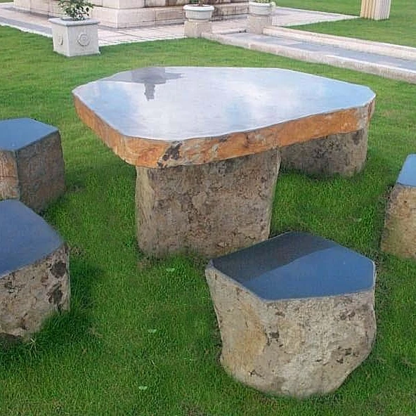 玄武岩の庭の石のテーブルと椅子 Buy 庭の石のテーブルと椅子 庭の石のテーブルとベンチ アンティーク子供テーブルと椅子 Product On Alibaba Com