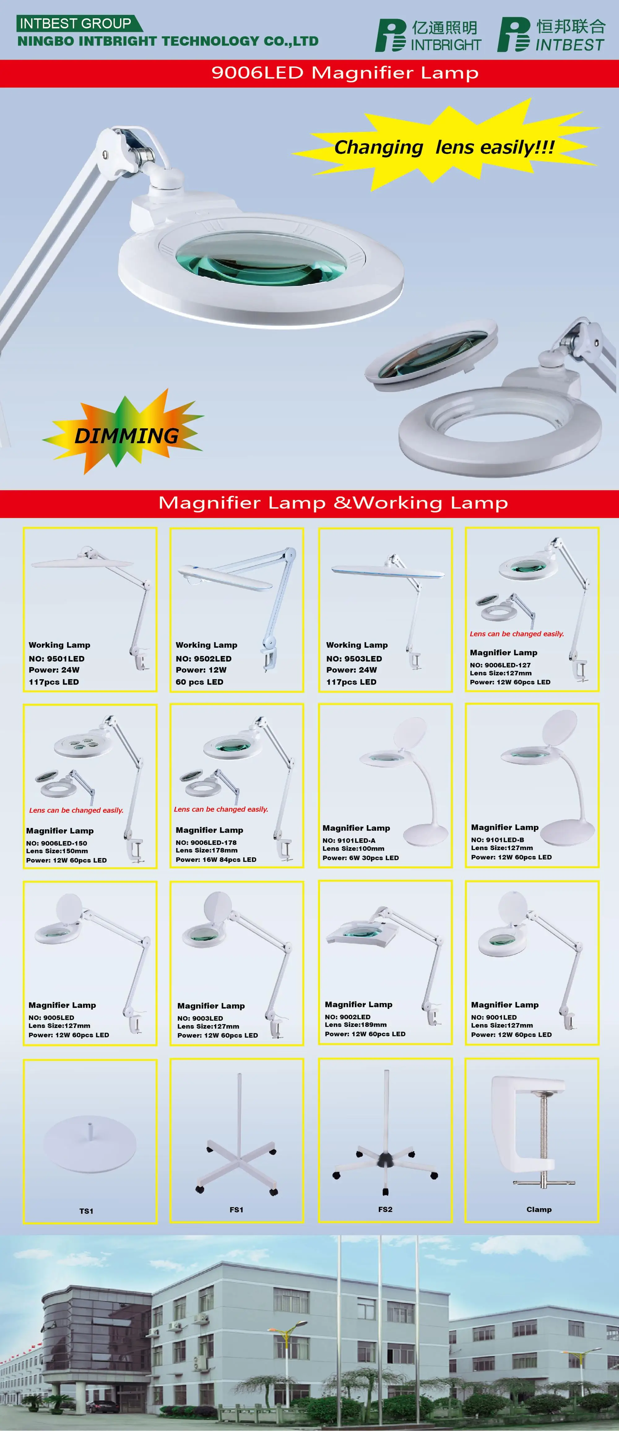 9006led magnifier lamp