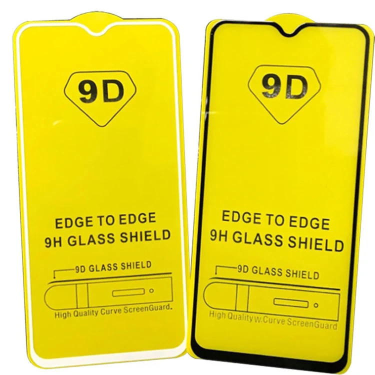 

Best cheap price high quality 9D curved edge to edge full glue silk printing tempered glass screen for xiaomi redmi note 5