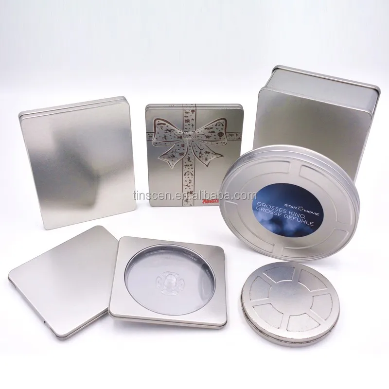 Square Dvd Tin Case,Metal Cd Tin Holder,Hot Sale Metal Dvd Tin Cans ...