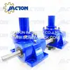 United States Clients Four 0.5T Hand Crank Worm Gear Drives and Two Right Angle Gearboxes For Manual Table Lift Screw Mechanism