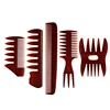 Barber Multifunctional PP Material Retro Men Hair Wide Tooth Hair Comb Smooth Surface Two/Three-Sided Oil Head Styling Comb Set