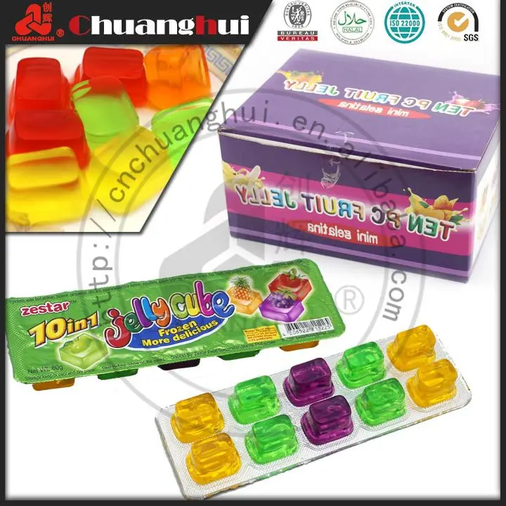 100pcs 15g Fruit Jelly Cup Candy In Jar Fruits Flavor With Coconut Cube