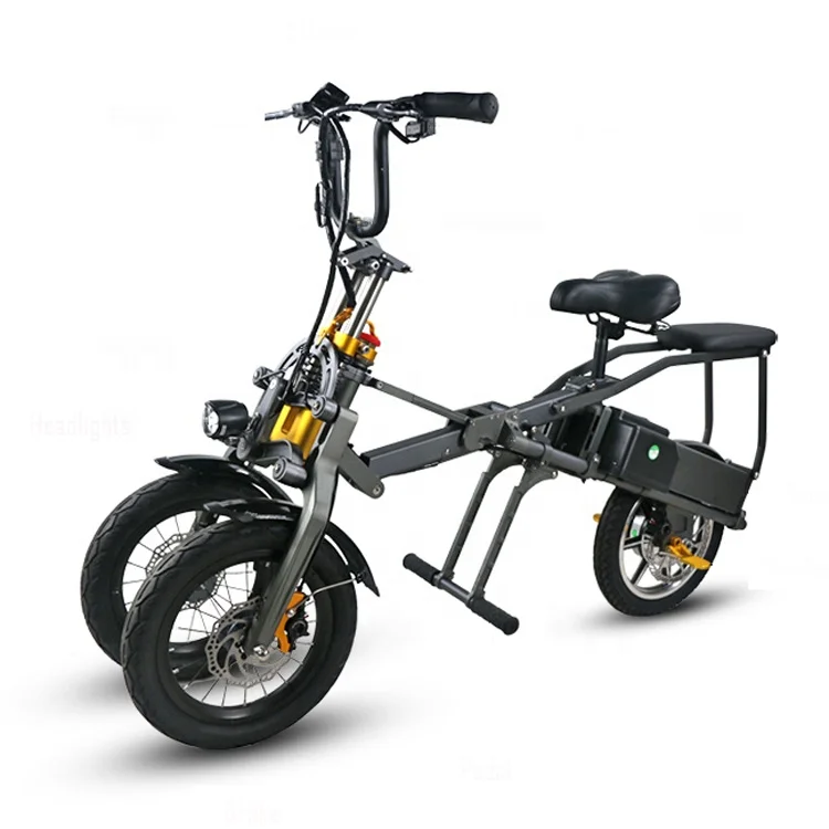 

2019 China best off road long range high speed big wheel foldable 3 wheel electric scooter trike mobility with seat for adults